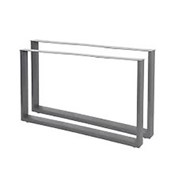 [320898] PIED TABL CARRE 400 GRIS