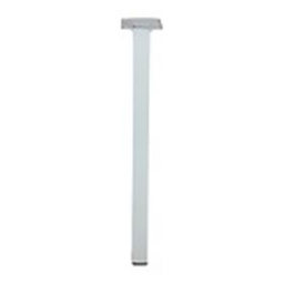 [320959] PIED 25X25 M10 ACIER BLANC H350