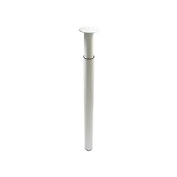 [320961] PIED ZO D30 H210 350 ACIER BLANC