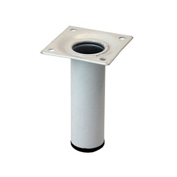 [320970] PIED D30 M10 ACIER BLANC H150