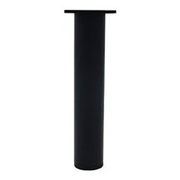 [320972] PIED D38 REGLABLE ALU NOIR H150