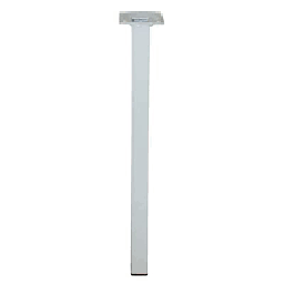 [320985] PIED 25X25 M10 ACIER BLANC H700