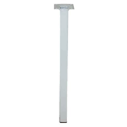 [320986] PIED 25X25 M10 ACIER BLANC H250
