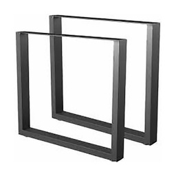 [321007] PIED METAL ACIER NOIR L100 H150 P50
