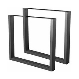 [321009] PIED METAL ACIER NOIR L100 H710 P50