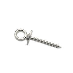 [321090] 2 PITONS OEIL VIS BOIS INOX D6MMX30MM
