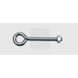[321110] PITON A VISSER FIL MET. ZI - 4,0X30 AVEC ECROU - 6PCS