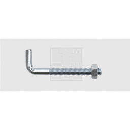 [321111] PITON A VISSER FIL MET. ZI - 6,0X50 AVEC ECROU - 4PCS