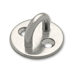 [324416] 2 PLATINES RONDES ŒIL INOX D5MMX13MM