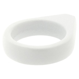 [321276] BOUTON DE MEUBLE ELLIPSE ZAMAK BLANC 36X30X9