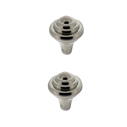 [321287] BOUTON DE MEUBLE BYZANTIN ZAMAK NICKEL POLI D32