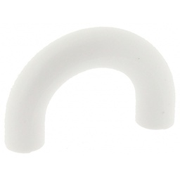 [321355] 4 BOUTONS DE MEUBLE LOOPING PLASTIQUE BLANC EA32MM