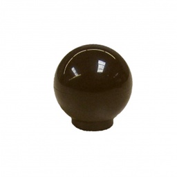 [321363] 4 BOUTONS DE MEUBLE BOULE PLASTIQUE NOIR D30MM