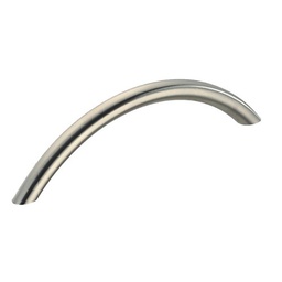 [321408] LOT DE 4 POIGNEES MEUBLE COURBE ZAMAK INOX EA96MM L115MM