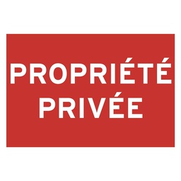 [321451] PANNEAU PROPRIETE PRIVEE PVC ADHESIF 275X190MM