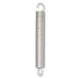 [321521] 2 RESSORTS TRACTION ACIER GALVA 4KG D1MM L75MM
