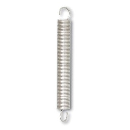 [321522] 2 RESSORTS TRACTION ACIER GALVA 3KG D0.9MM L75MM