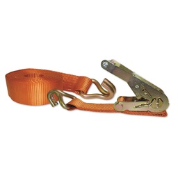 [321616] SANGLE PES AVEC TENDEUR A CLIQUET + 2 CROCHETS 2T 50MMX5.5M