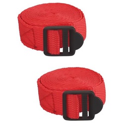 [321667] LOT DE 2 SANGLES DE BAGAGES 1.80M A BOUCLE PLAS