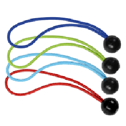 [321825] LOT DE 4 SANDOWS 8MM X 40CM A BOULE