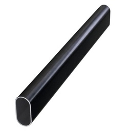 [322089] TUBE PENDERIE OVALE 30X15 NOIR 2M