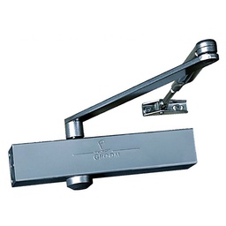 [323434] FERME PORTE EN TRINGLE ALU ARGENT