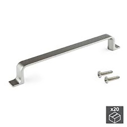 [323854] POIGNEE MEUBLE MODERNE 160MM ZAMAC NICKELE