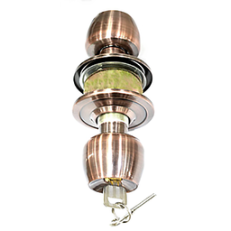 [323869] POIGNEE TUBULAIRE A CLE ET CONDAMNATION INTERIEUR VIEUX BRONZE