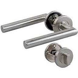 [323890] POIGNEE DE PORTE SUR ROSACE EN ZINC 570G