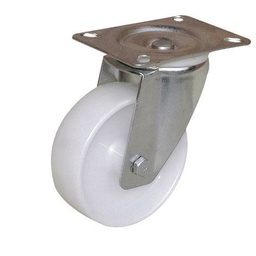 [324069] ROULETTE PORTR PIVOTANTE BLANC 65K D65