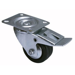 [324084] ROULETTE PORTR PIVOTANTE A FREIN NOIR 80K D80