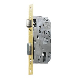 [324172] SERRURE D455 CLE I AXE50 ENTRAXE70 C7 BC LAITON DROITE REVERSIBLE AVEC GACHE