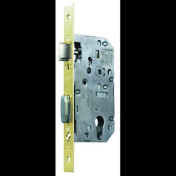 [324173] SERRURE D455 CLE I AXE40 ENTRAXE70 C7 BC LAITON DROITE REVERSIBLE AVEC GACHE
