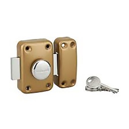 [325130] VERROU APACHE BOUTON CYLINDRE 30 3CLES OR