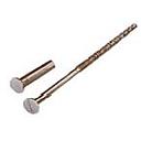 [324308] 2 VIS RELIEUSES NICKELEESRECOUPABLES M4X90MM TETE BOMBEEFENDUE ACIER + DOUILLE