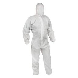 [324350] COMBINAISON SPP 40G BLANC CAGOULE GLISSIERE T04 (XL)