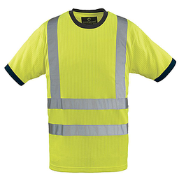 [39994] TEE SHIRT YARD HI-VIZ JAUNE BANDE BAUDRIER 3M T.XL