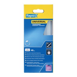 [35917] BATON DE COLLE UNIVERSELLE TRANSPARENTE D.12X190MM - 48 PCS
