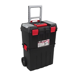[35930] BOITE A OUTILS PLASTIQUE 470X290X630 MM AVEC ROUE