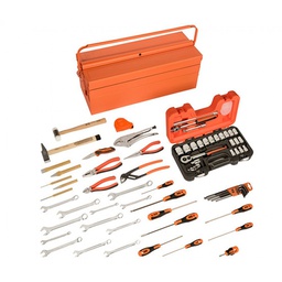 [35933] BOITE A OUTILS METALLIQUE 560X220X220 MM GARNIE AVEC 14PCS
