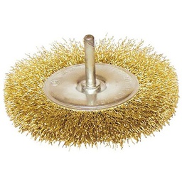 [310178] BROSSE EN LAITON PLAT D100MM POUR PERCEUSE