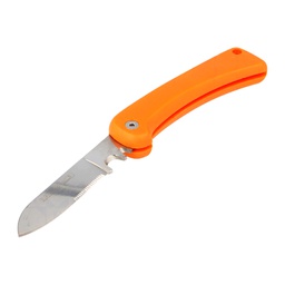 [36416] COUTEAU ELECTRICIEN RETRACTABLE AVEC MANCHE EN PLASTIQUE - L195 MM