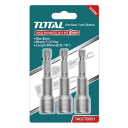 [36586] PACK DE 3 DOUILLES MAGNETIQUES - 8 MM