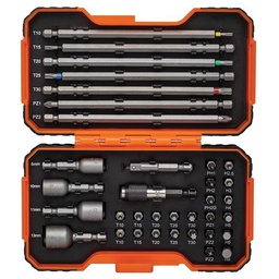 [36688] COFFRET DE DOUILLES ET EMBOUTS DE VISSAGE - 35 PCS