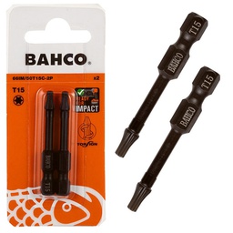 [36702] JEU D EMBOUT DE VISSAGE A CHOC TORX 2 PCS - 50 MM - T15