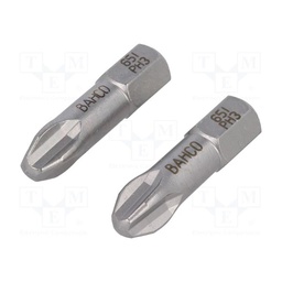 [36712] JEU D EMBOUT DE VISSAGE A TORSION 10 PCS - 25 MM - PH3