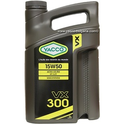 [36934] HUILE MOTEUR VX 300 15W50 SL/CF 5LITRES