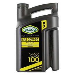 [36935] HUILE MOTEUR VX 100 20W50 SL/CF 5LITRES