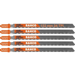 [37088] JEU DE LAME SCIE SAUTEUSE BIMETAL 5 PCS - 24 DP - L132 MM (METAUX)