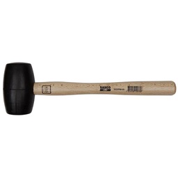 [311123] MAILLET EN CAOUTCHOUC MANCHE EN BOIS - 440G